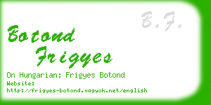 botond frigyes business card